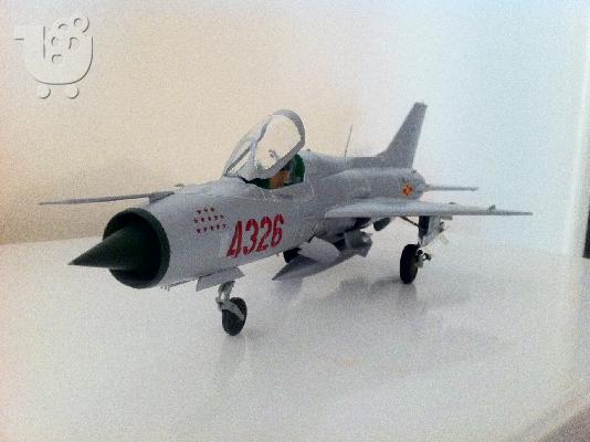 Συναρμολογούμενο Αερ/φος Mig-21,Scale 1/48,Συναρμολογημένο/Βαμμένο...